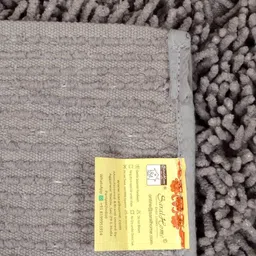 saral home Grey Cotton 47 x 18 Inches Machine Made Floor Runner image 5