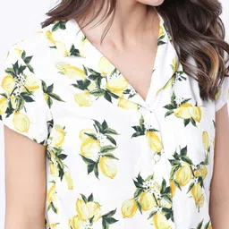 tokyo talkies Women Regular Fit Printed Spread Collar Casual Shirt image 4