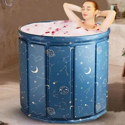 valajogi VJ-353-Moon Bath Tub Foldable Soaking Bathtub for Adults – Portable Ice Bath Tub for Cold Water Therapy & Recovery Free-standing Bathtub-picture-14
