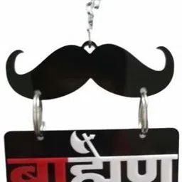 ridivansh creations Acrylic Car Hanging Brahman Sign Both Side Car Hanging Ornament-picture-14