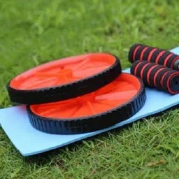 fitfun AB EXERCISER TUMMY TRIMMER ALONG WITH AB ROLLER Fitness Accessory Kit Kit image 4