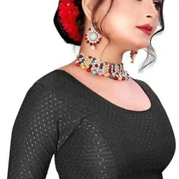 priyanka traders Round Neck Women Blouse image 2