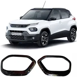 Head Light Cover for Punch Garnish and Premium Look (Glossy Black) (2PCS) Car Grill Cover-image-40