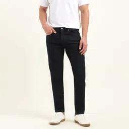 levi's 512 Men Tapered Fit Mid Rise Black Jeans image 1
