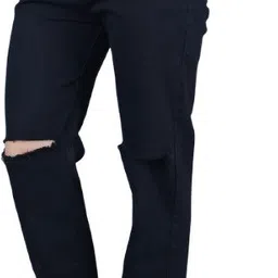 jeancherry Women Loose Fit Mid Rise Black Jeans-picture-10