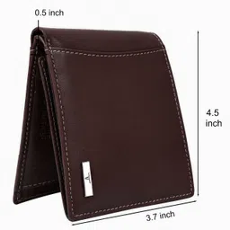 urban forest Men Casual Brown Genuine Leather RFID Wallet image 5
