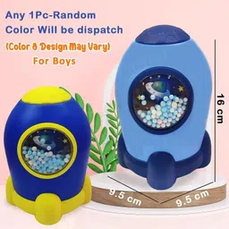 world gift mart Rocket Piggy Bank With Lock Code -Money Saving Coin Bank, Plastic Piggy Bank Coin Bank image 2