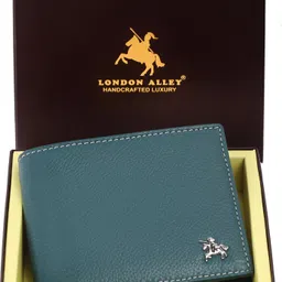 london alley Men Casual Green Genuine Leather RFID Wallet-picture-23