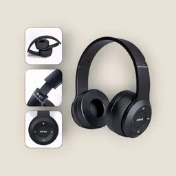 aizina Rechargeable Headphones with Mic & SD Card, Extended Battery Support_6T Bluetooth & Wired Headset-picture-15