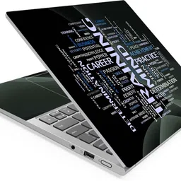 Techfit HD Printed Easy to Install Full Panel Laptop Skin/Sticker/Stretchable Vinyl/Cover for all Size Laptops upto 15.6 inch No Residue, Bubble Free - Training Mind Self Adhesive Vinyl Laptop Decal 15.6 image 1