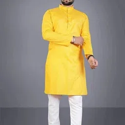 cochico enterprise Men Pure Cotton Kurta Pyjama Set-picture-12