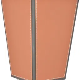 Premium Faux Leather Dustbin 5L- Orange Leather Dustbin-image-11