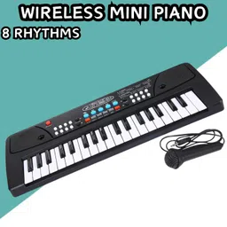 guggu (Piano Keyboard) Toy with 37 Key, Recording and Mic, Adapter for DC Power H254 (Piano Keyboard) Toy with 37 Key, Recording and Mic, Adapter for DC Power H254 Analog Portable Keyboard image 1