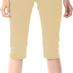 chkokko Gym Sports Yoga Capri Slim fit Women Beige Capri-picture-25