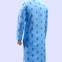 tibra collection Men Printed Cotton Blend Straight Kurta image 2