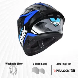 smk Typhoon Thorn Motorbike Helmet image 5