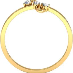 avsar AVR500YB 14kt Cubic Zirconia Yellow Gold ring image 2