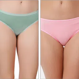Pack of 2 Women Bikini Green, Pink Panty-image-12