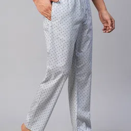 Urban Scottish Men's Grey Cotton Lounge Pants Men Pyjama image 4