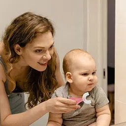 newsparsh rag U-shaped 2-6 Years Silicone Clean Brushing Kids Teeth Ultra Soft brush-2 Soft Toothbrush image 5