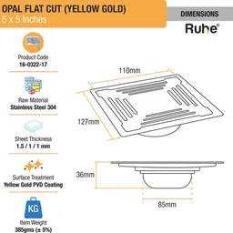 ruhe Floor Stainless Steel Push Down Strainer image 2