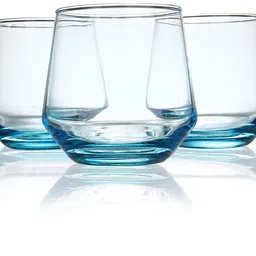golofyglass (Pack of 4) BLUE BOTTOM Glass Set Water/Juice Glass-picture-16