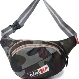 prike fluffy army front zip waist Waist Bag-picture-45