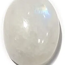 sidharth gems 7.25 Ratti 6.25 Ratti Crystal Natural Milky Moonstone Gemstone for Men and Women Moonstone Stone-picture-27