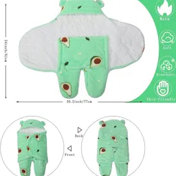 highever Printed Single Swaddling Baby Blanket for AC Room image 2
