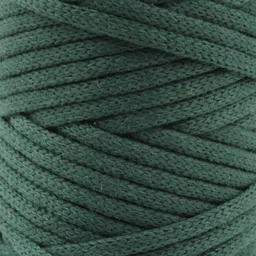 bobbiny Knitted Braided Dark Green Crochet 100m 3MM Macrame Thread Cotton Cord image 3