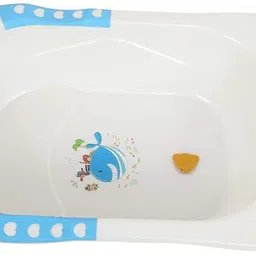 Baby Bubble Bath Tub with Non Slippery Grip and In Mould Soap Case for Toddlers-image-20