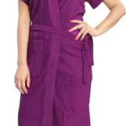 Purple Free Size Bath Robe-image-99