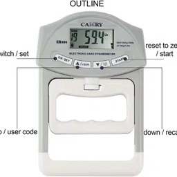 camry Hand Dynamometer Hand Grip/Fitness Grip image 4