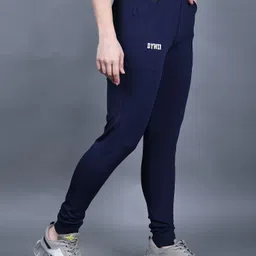 dywer Women Solid Dark Blue Track Pants-picture-18