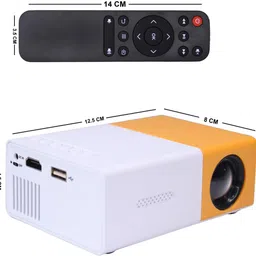 VOLTegIC Mini Projector LCD Low Power Projector for Kids 400 lm LED Corded & Cordless Portable Projector-picture-12