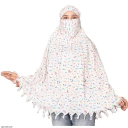 mishritexfab Printed Cotton Rayon Blend Women White Fancy Scarf-picture-16