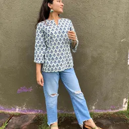 sangouri Casual Regular Sleeves Printed Women White Top-picture-20