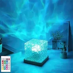Romantic Ocean Wave Projector Light – 3D Water Wave Effect LED Projector H14 Night Lamp-image-86