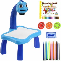amaflip Painting Toy Fun Learning Desk Set,Multi-Function Kids Electric Projector Lamp,Children Educational Development Drawing Toy Set image 2