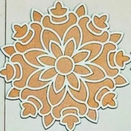 vartanu floral diya rangoli sttencil Rangoli Stencil Rangoli Stencil-picture-18