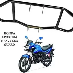 aqrin HEAVY METAL LEG GUARD FOR HOND LIVO(BS6) Bike Leg Guard Bike Fairing Kit image 1