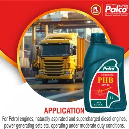 pl super palco PHB 20W40 Bouncer Engine Oil 1 Litre API SC/CC Engine Oil for Diesel Petrol Trucks Power Generating Sets Reduced Oil Consumption and Extended Engine Life Multi-Grade Engine Oil image 3
