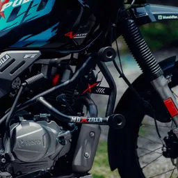 Xpulse 200 4V crash Guard with 4 Slider Black Bike Crash Guard-image-9