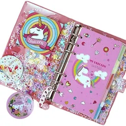 wonder creatures 13 In 1 Diy Unicorn Diary For Girls, Unicorn Notebook For Girls With Pen image 1