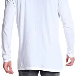 glampanda Men Jacket Style Full Sleeve White Shrug image 2