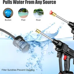 velora Double Battery Portable Pressure Washer gun with Rechargeable Battery 12000mah Pressure Washer image 3