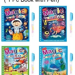 turtleindia Reusable Water Magic Book, Magic Doodle Pen, Coloring Doodle Drawing for Kids image 2