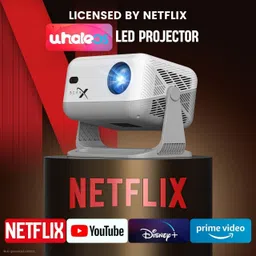 BeamX Shark Netflix Certified WhaleOS Build-In ChatGPT Android 13 4k HDR Dolby Support (16000 lm / 1 Speaker / Wireless / Remote Controller) Portable Projector-picture-25