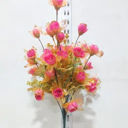saf Pink Rose Artificial Flower image 4
