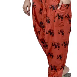 viku Printed Cotton Women Harem Pants image 3
